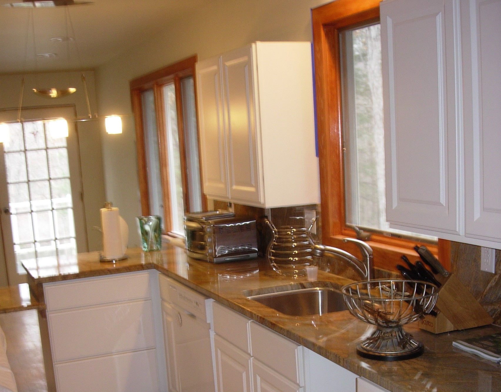 Kitchen cabinet and trim installation
