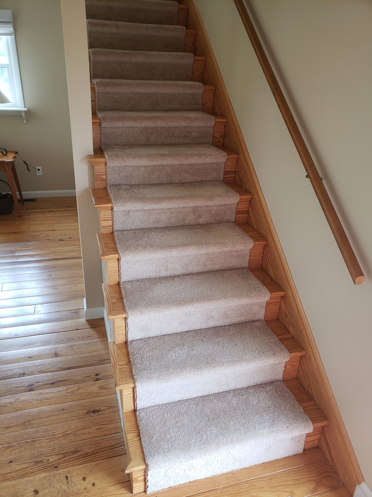 Original staircase base view