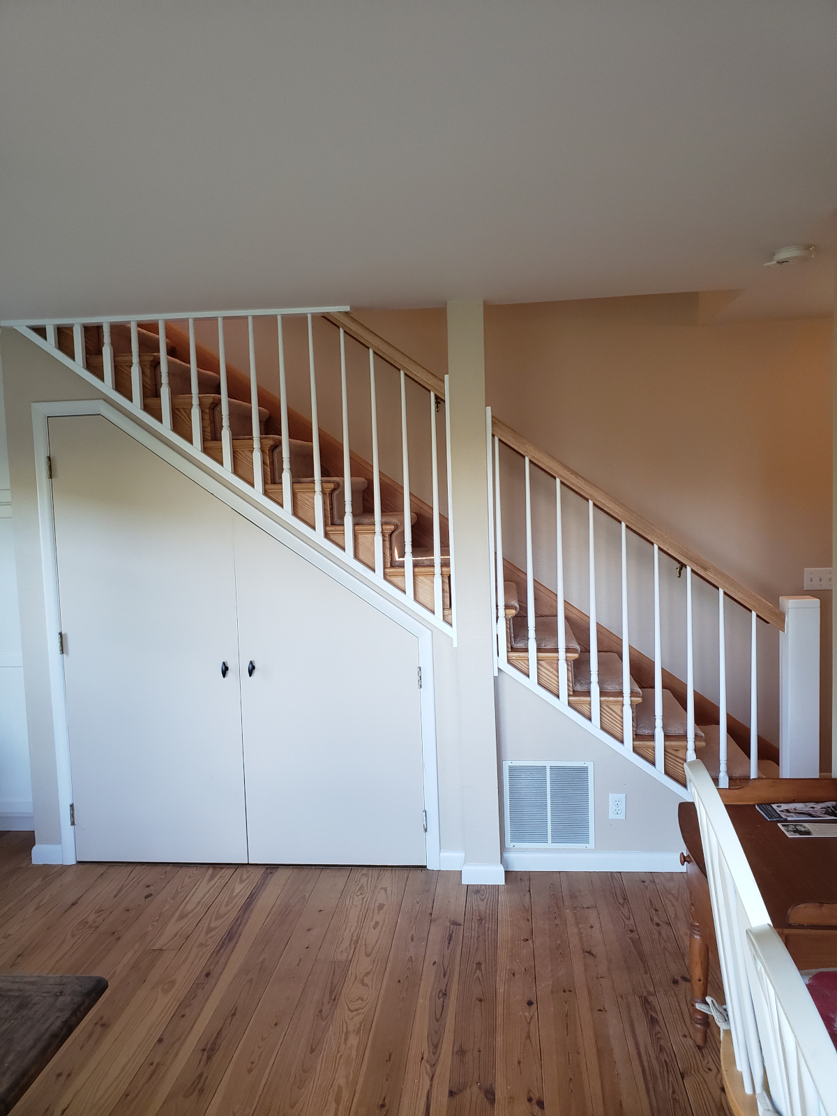 Completed hand rail side view