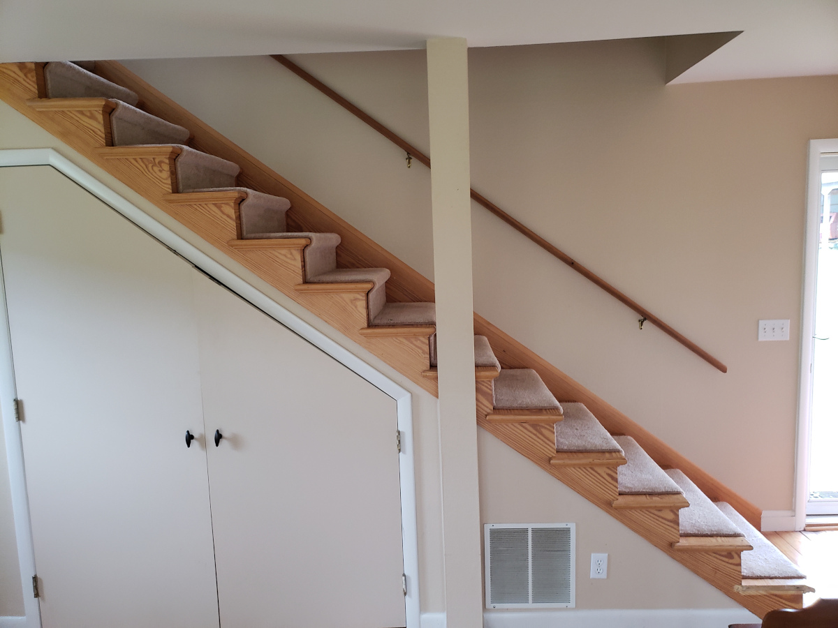 Original staircase side view