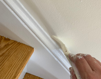 Interior painting with clean lines