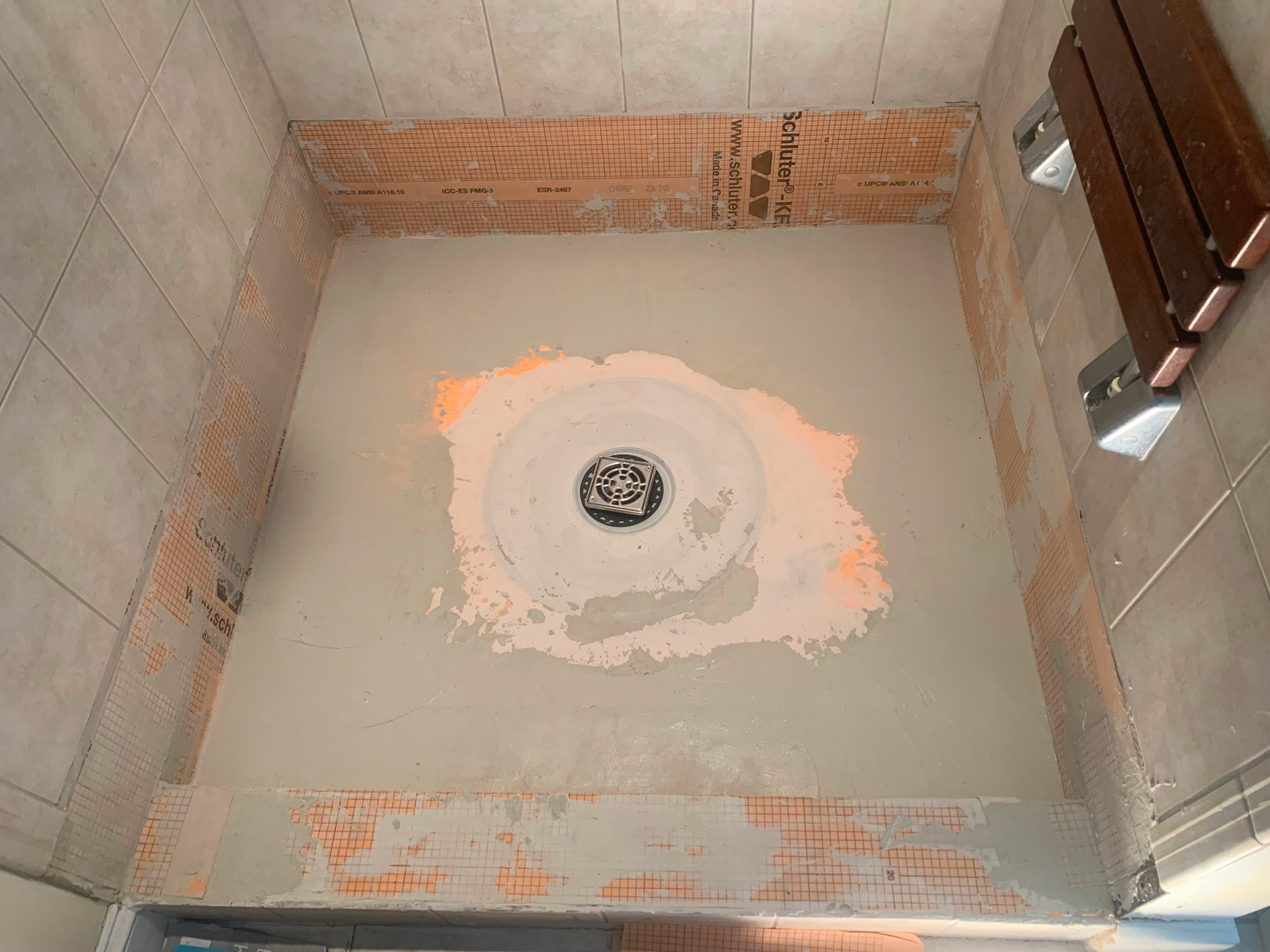 Schluter shower waterproofing system installation